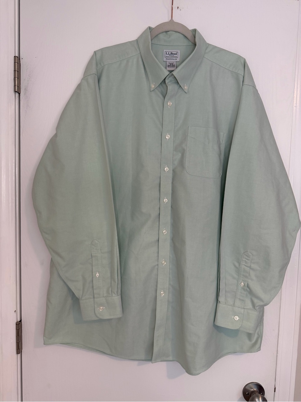 2 L.L. Bean Men’s Traditional Fit Oxford Button Down 18-36 Preppy Office - Picture 7 of 14
